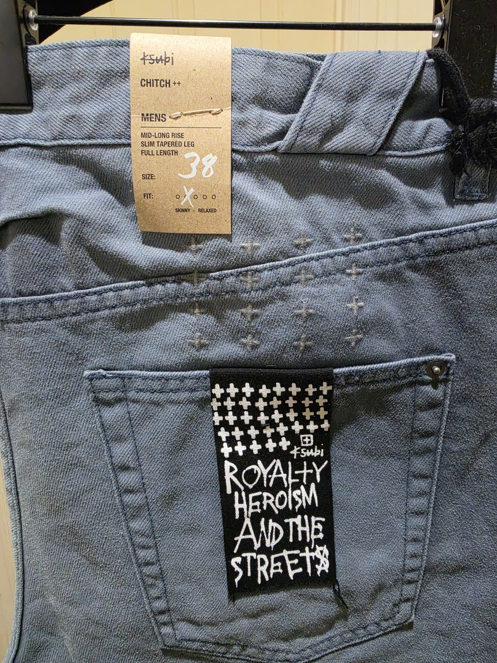 Ksubi Skinny Jeans in Faded Blue-Grey